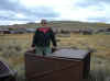 10.01P.Bodie.Ed in ore cart with Bodie.jpg (121317 bytes)